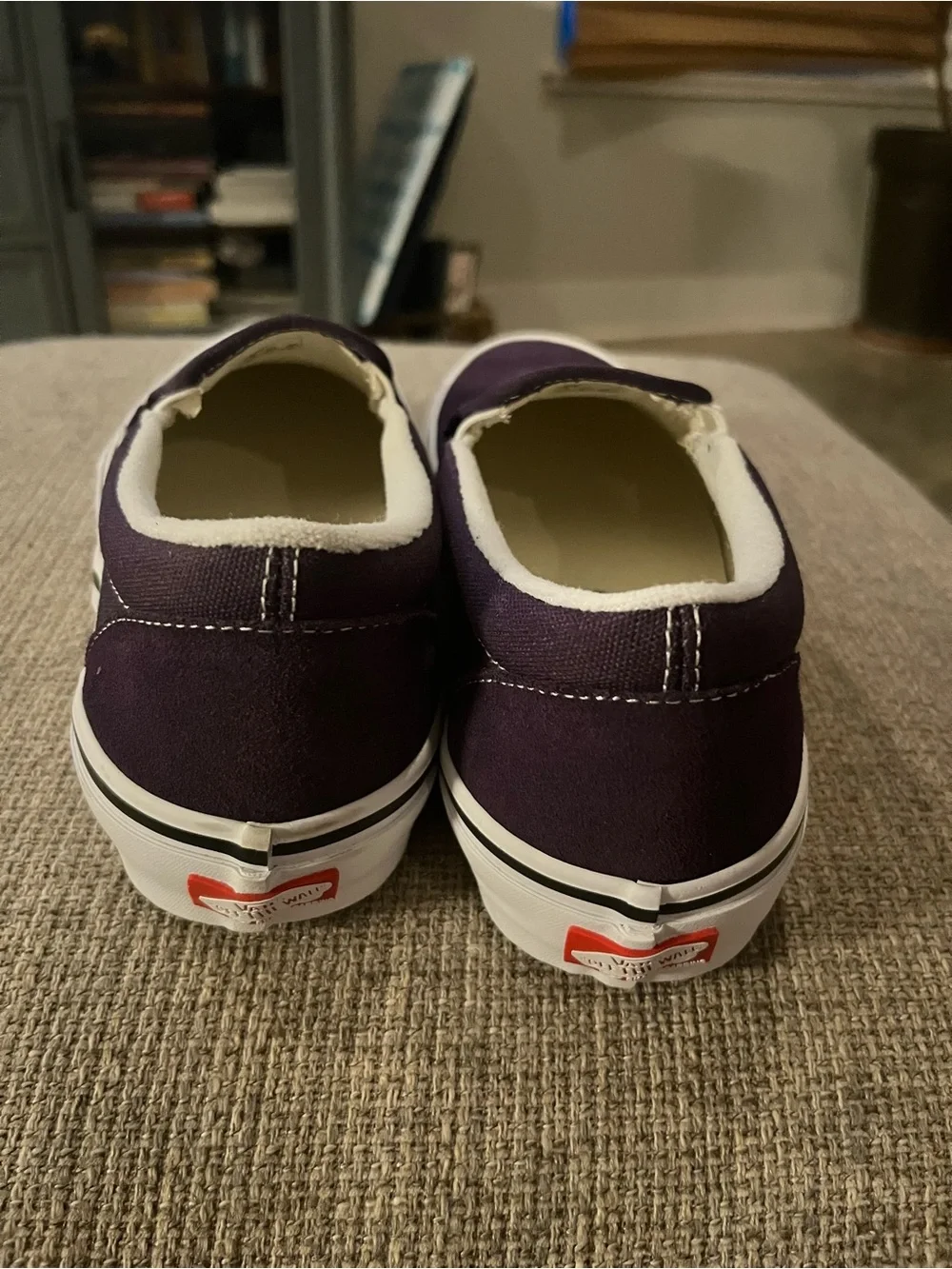 Vans Men’s Classic Pop Cush Purple Slip-On Sneakers Size 8